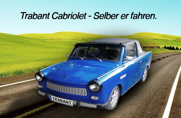  Trabant Cabrio mieten und selbst fahren.